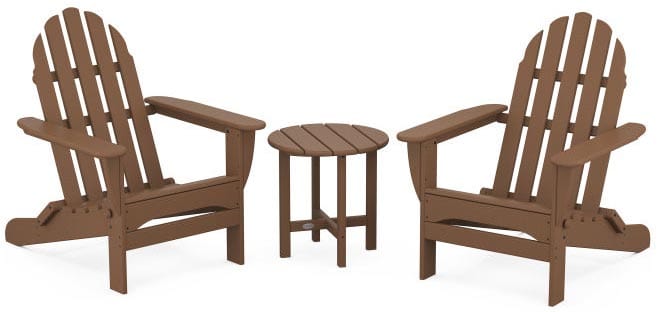 POLYWOOD® Classic Folding Adirondack 3-Piece Set - PWS214-1 Adirondack Chair POLYWOOD®