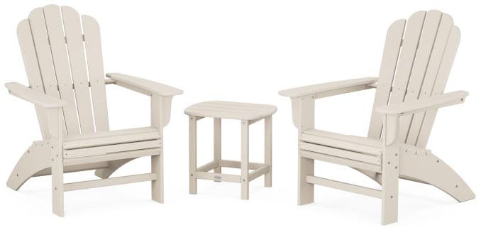 POLYWOOD® Country Living Curveback Adirondack Chair 3-Piece Set - PWS826-1 Adirondack Chair POLYWOOD®
