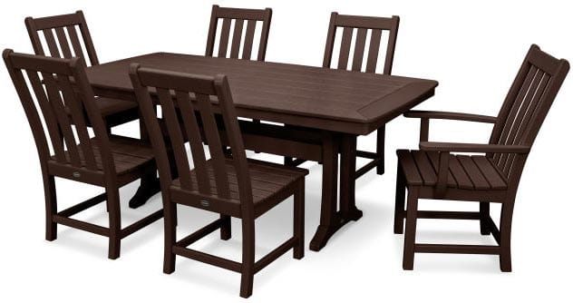 POLYWOOD® Dining Set - Vineyard 7-Piece with Trestle Legs - PWS343-1 Dining Set POLYWOOD®