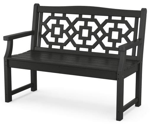 POLYWOOD® Martha Stewart Chinoiserie 48” Garden Bench - MSTGB481 Benches POLYWOOD®
