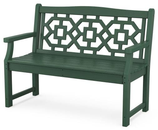 POLYWOOD® Martha Stewart Chinoiserie 48” Garden Bench - MSTGB481 Benches POLYWOOD®