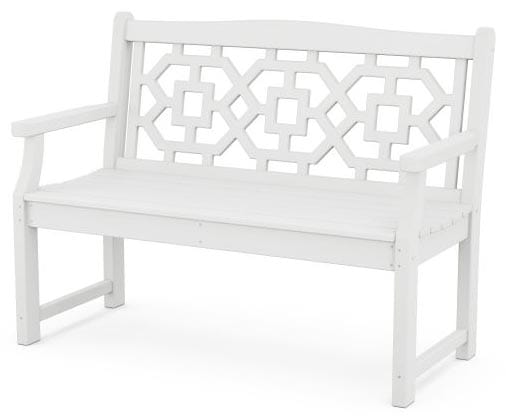 POLYWOOD® Martha Stewart Chinoiserie 48” Garden Bench - MSTGB481 Benches POLYWOOD®