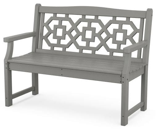 POLYWOOD® Martha Stewart Chinoiserie 48” Garden Bench - MSTGB481 Benches POLYWOOD®