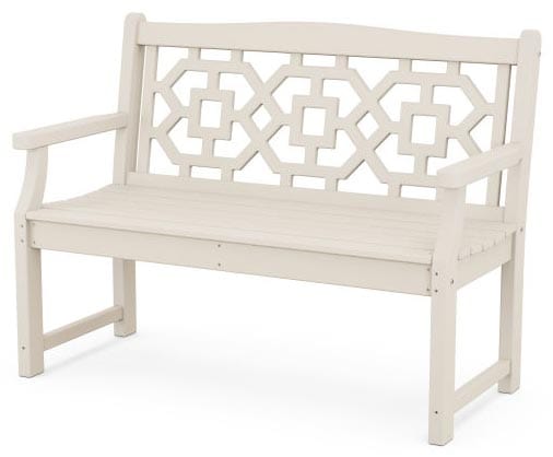 POLYWOOD® Martha Stewart Chinoiserie 48” Garden Bench - MSTGB481 Benches POLYWOOD®