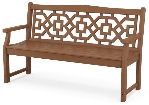 POLYWOOD® Martha Stewart Chinoiserie 60” Garden Bench - MSTGB601 Benches POLYWOOD®