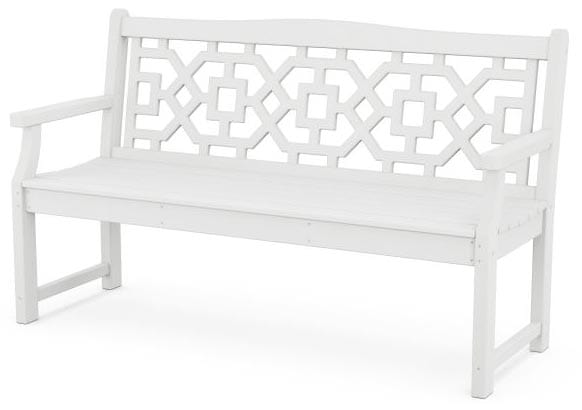 POLYWOOD® Martha Stewart Chinoiserie 60” Garden Bench - MSTGB601 Benches POLYWOOD®