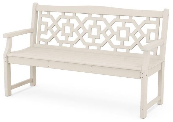 POLYWOOD® Martha Stewart Chinoiserie 60” Garden Bench - MSTGB601 Benches POLYWOOD®