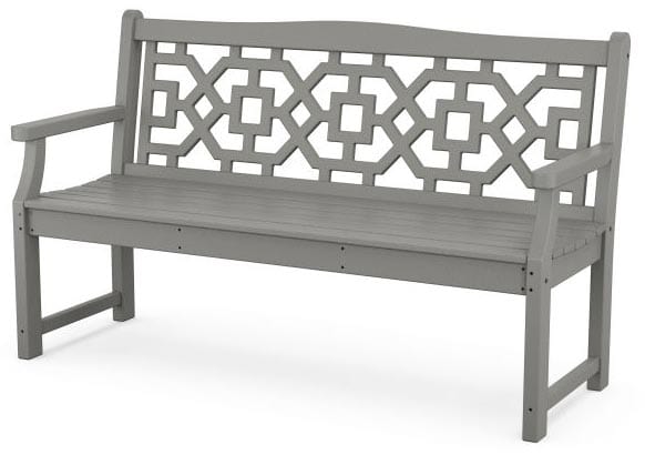 POLYWOOD® Martha Stewart Chinoiserie 60” Garden Bench - MSTGB601 Benches POLYWOOD®