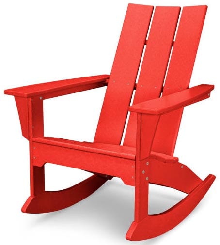 POLYWOOD® Modern Adirondack Rocker - MNR10 Adirondack Chair POLYWOOD®