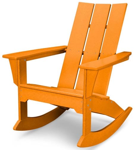 POLYWOOD® Modern Adirondack Rocker - MNR10 Adirondack Chair POLYWOOD®