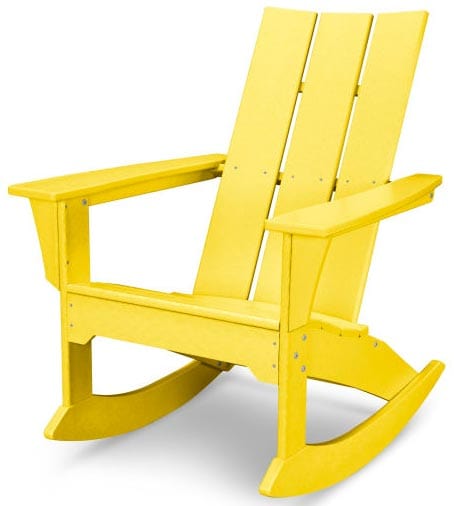 POLYWOOD® Modern Adirondack Rocker - MNR10 Adirondack Chair POLYWOOD®
