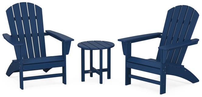 POLYWOOD® Nautical 3-Piece Adirondack Set - PWS498-1 Adirondack Chair POLYWOOD®