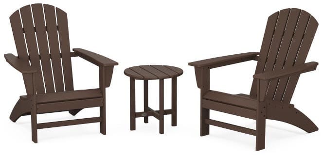 POLYWOOD® Nautical 3-Piece Adirondack Set - PWS498-1 Adirondack Chair POLYWOOD®