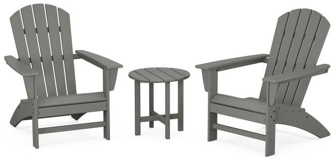POLYWOOD® Nautical 3-Piece Adirondack Set - PWS498-1 Adirondack Chair POLYWOOD®