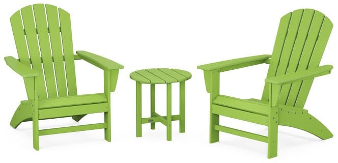 POLYWOOD® Nautical 3-Piece Adirondack Set - PWS498-1 Adirondack Chair POLYWOOD®