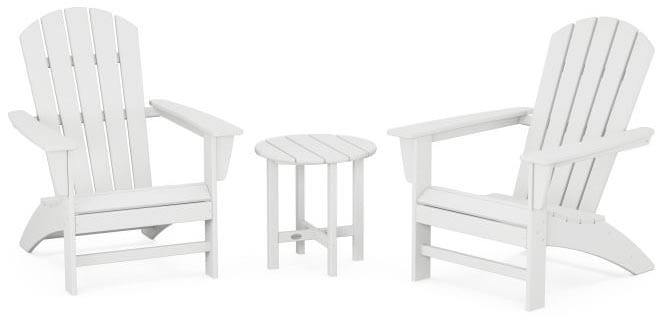 POLYWOOD® Nautical 3-Piece Adirondack Set - PWS498-1 Adirondack Chair POLYWOOD®