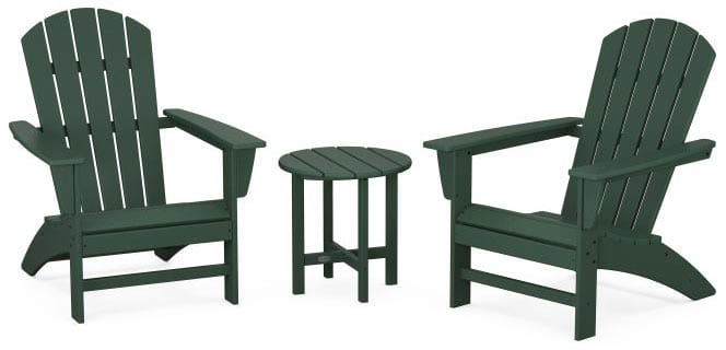 POLYWOOD® Nautical 3-Piece Adirondack Set - PWS498-1 Adirondack Chair POLYWOOD®