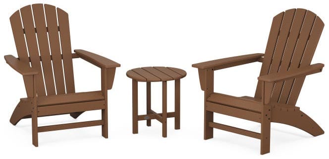 POLYWOOD® Nautical 3-Piece Adirondack Set - PWS498-1 Adirondack Chair POLYWOOD®