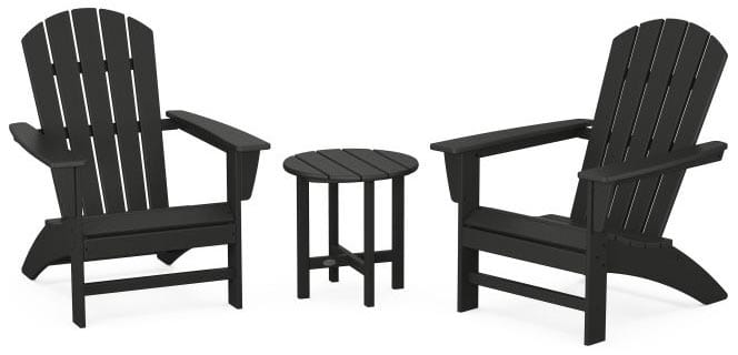 POLYWOOD® Nautical 3-Piece Adirondack Set - PWS498-1 Adirondack Chair POLYWOOD®