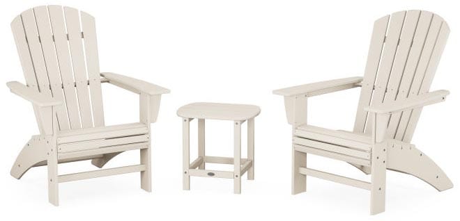 POLYWOOD® Nautical 3-Piece Curveback Adirondack Set - PWS419-1 Adirondack Chair POLYWOOD®