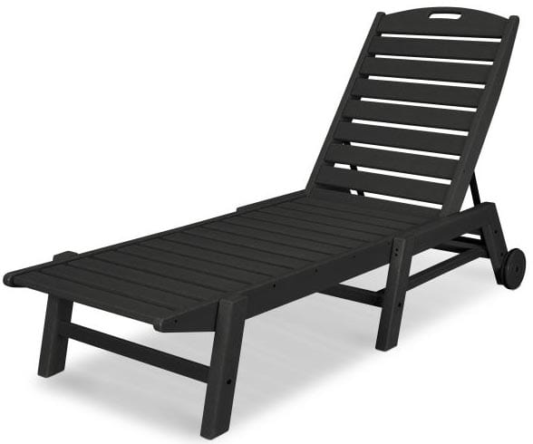 POLYWOOD® Nautical Chaise with Wheels - NAW2280 Chaise POLYWOOD®