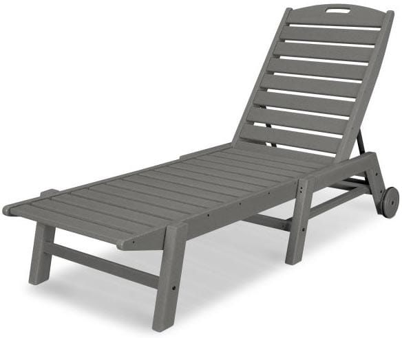 POLYWOOD® Nautical Chaise with Wheels - NAW2280 Chaise POLYWOOD®