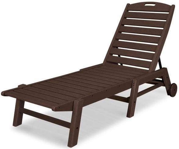 POLYWOOD® Nautical Chaise with Wheels - NAW2280 Chaise POLYWOOD®