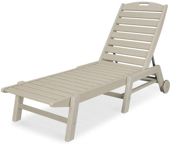 POLYWOOD® Nautical Chaise with Wheels - NAW2280 Chaise POLYWOOD®