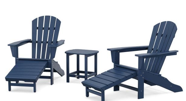 POLYWOOD® Palm Coast Ultimate Adirondack 3-Piece Set - PWS173-1 Adirondack Chair POLYWOOD®