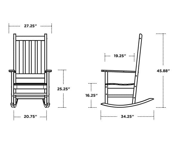 POLYWOOD® Porch Rockers - Vineyard - R140 Rocking Chair POLYWOOD®