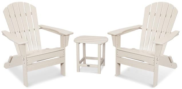 POLYWOOD® South Beach 3-Piece Folding Adirondack Set - PWS446-1 Adirondack Chair POLYWOOD®