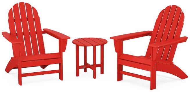 POLYWOOD® Vineyard 3-Piece Adirondack Set - PWS399-1 Adirondack Chair POLYWOOD®