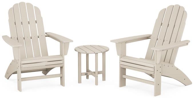 POLYWOOD® Vineyard 3-Piece Curveback Adirondack Set - PWS418-1 Adirondack Chair POLYWOOD®