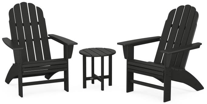 POLYWOOD® Vineyard 3-Piece Curveback Adirondack Set - PWS418-1 Adirondack Chair POLYWOOD®