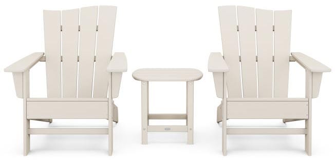 POLYWOOD® Wave 3-Piece Adirondack Chair Set - PWS587-1 Adirondack Chair POLYWOOD®