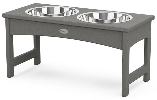 POLYWOOD® Pet Feeder - DF12 Grey