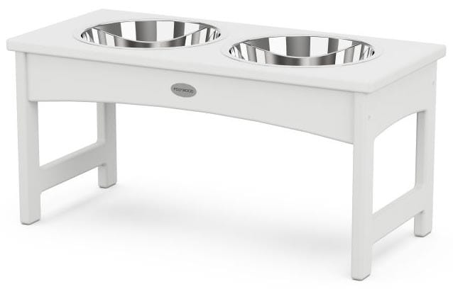 POLYWOOD® Pet Feeder - DF12 White