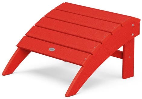 POLYWOOD® Vineyard Adirondack Ottoman - OT400 Sunset Red
