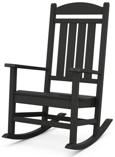 POLYWOOD® Rocking Chair - Presidential - Black