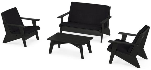 POLYWOOD® - Riviera Modern Lounge 4-Piece Set - PWS390-2