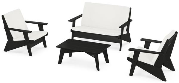 POLYWOOD® - Riviera Modern Lounge 4-Piece Set - PWS390-2