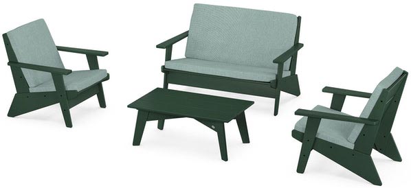 POLYWOOD® - Riviera Modern Lounge 4-Piece Set - PWS390-2