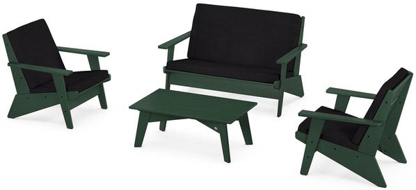 POLYWOOD® - Riviera Modern Lounge 4-Piece Set - PWS390-2