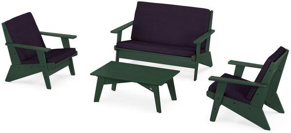 POLYWOOD® - Riviera Modern Lounge 4-Piece Set - PWS390-2