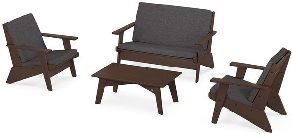 POLYWOOD® - Riviera Modern Lounge 4-Piece Set - PWS390-2