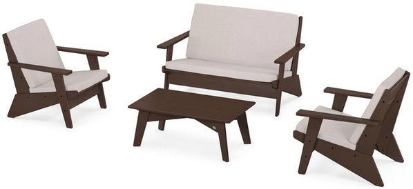 POLYWOOD® - Riviera Modern Lounge 4-Piece Set - PWS390-2