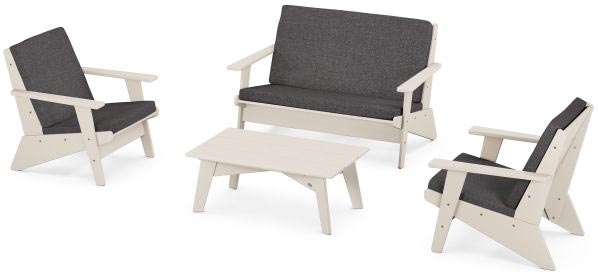 POLYWOOD® - Riviera Modern Lounge 4-Piece Set - PWS390-2