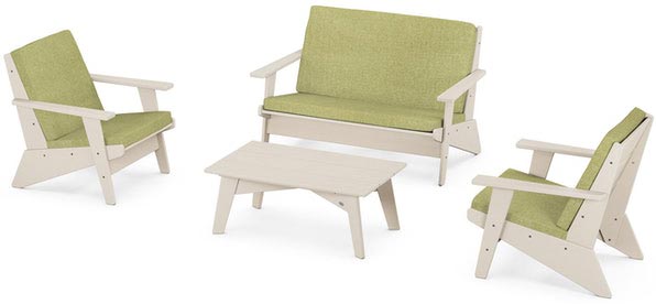 POLYWOOD® - Riviera Modern Lounge 4-Piece Set - PWS390-2