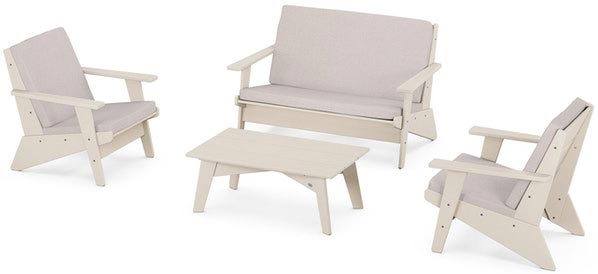 POLYWOOD® - Riviera Modern Lounge 4-Piece Set - PWS390-2