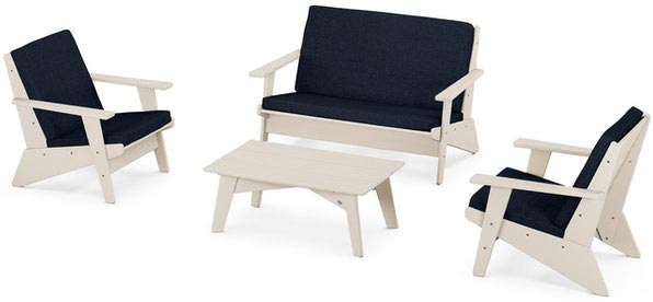 POLYWOOD® - Riviera Modern Lounge 4-Piece Set - PWS390-2